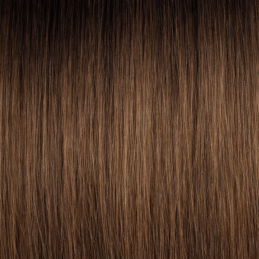 Dark Brown to Chestnut Brown (#04T6) Clip-in Extensions – European Hair – Sam Conan™