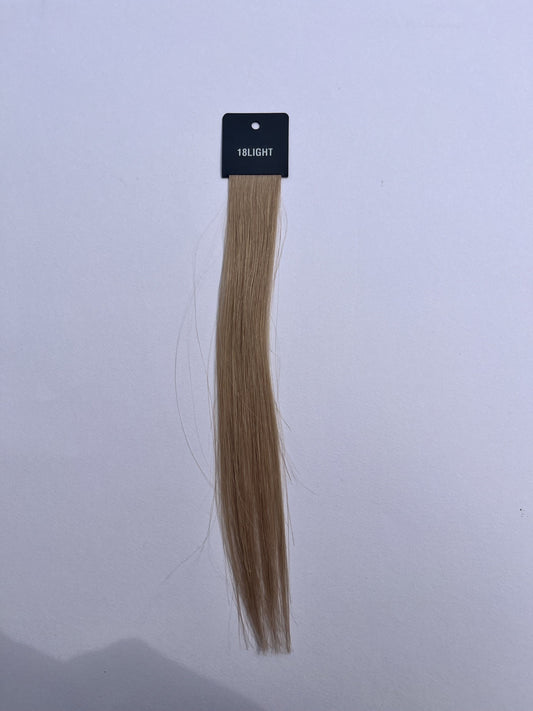 Light Ash Blonde Mix (#18) Invisible Tape-In Extensions – European Hair – Sam Conan™