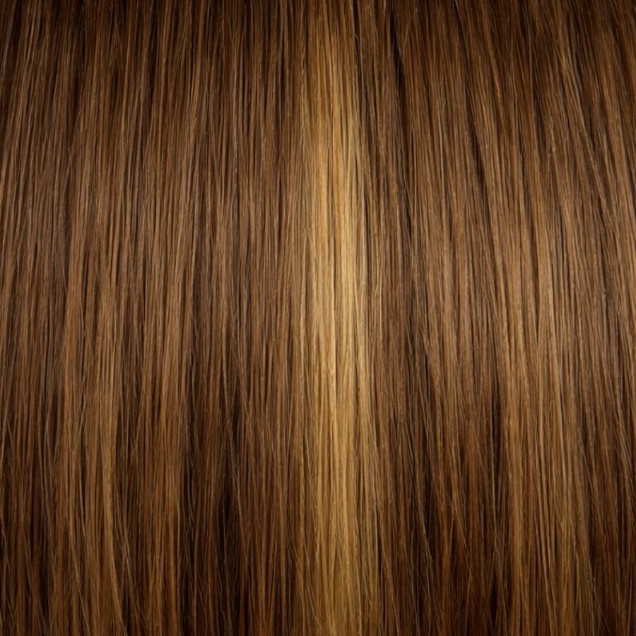 Medium Brown to Ash Blonde Blend (#B6/6T10A) Nano-Rings Extensions European Hair by Sam Conan ™