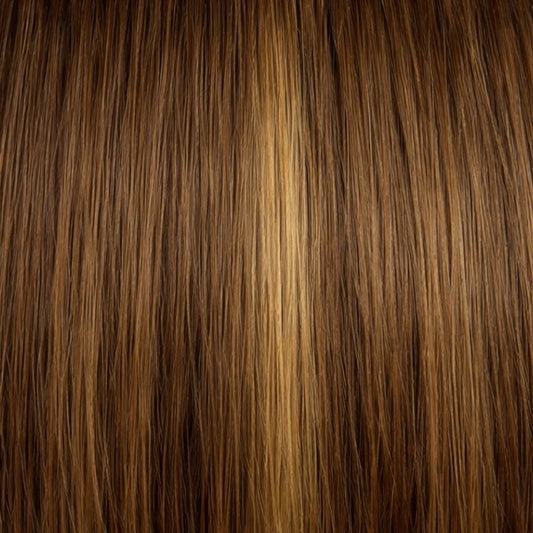 Medium Brown to Ash Blonde Blend (#B6/6T10A) Nano-Rings Extensions European Hair by Sam Conan ™