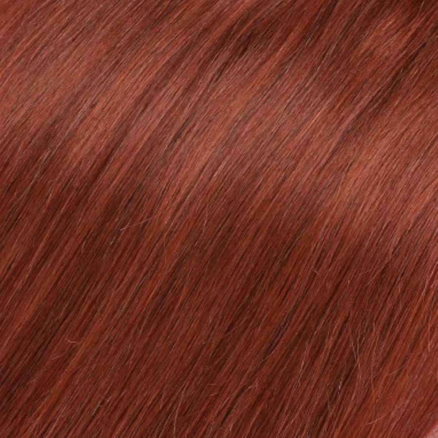 Dark Auburn (#33) Invisible Sew-In Extensions – European Hair – Sam Conan™