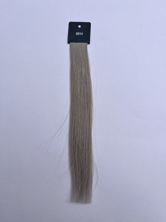 Silver Ash Blonde (#601) Invisible Tape-In Extensions – European Hair – Sam Conan™