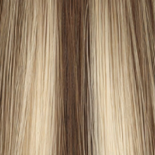 Rooted Medium Brown to Light Ash Blonde (#B5A/5AT60) Ponytail Extensions – European Hair – Sam Conan™