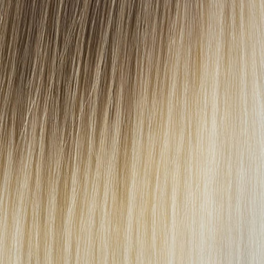 Rooted Dark Blonde to Light Ash Blonde (#B7T60A) Micro-Loop Extensions – European Hair – Sam Conan™