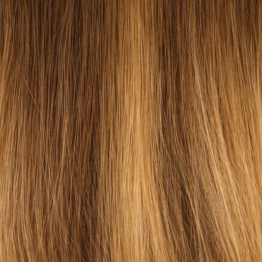 Medium Brown to Ash Blonde Blend (#P6/10A) Nano-Rings Extensions European Hair by Sam Conan ™