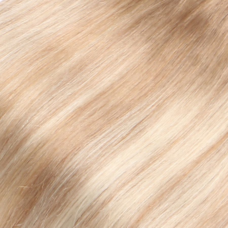 Dark Blonde Balayage Nano-Rings Extensions European Hair by Sam Conan ™