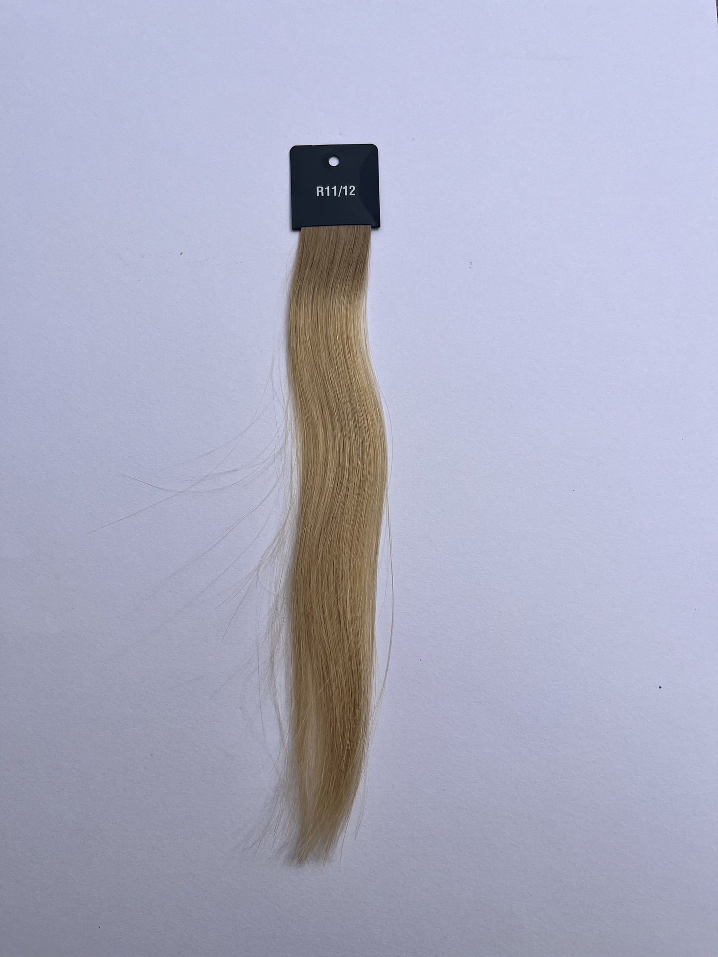 Rooted Light Blonde to Golden Blonde (#R11/12) Nano-Rings Extensions – European Hair – Sam Conan™